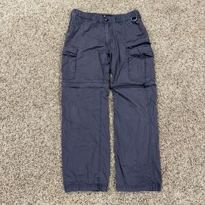 The B.C. Clothing Co. Convertible Stretch Cargo Pants & Shorts Gray Size L x 32